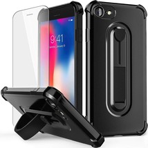 Thin Protective Case Compatible With iPhone SE 2020 / 8 / 7  Ring Holder (Black) - £7.71 GBP