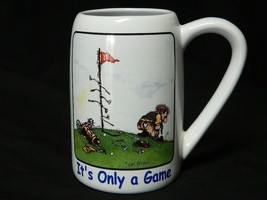 Gary Patterson Golf Its Only A Game 22 oz Coffee Beer Clay Design Mug Large    - £20.53 GBP