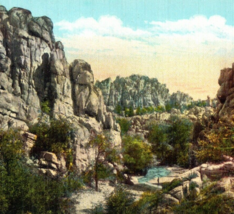 Granite Dells Prescott Arizona Postcard Linen Vintage Canyon Scene - $13.95