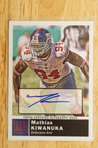 2010 Topps Magic Auto Mathias Kiwanuka #151 Autograph NY Giants Football - $9.89