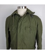 Vtg US Army Jacket Mens M-65 OG-107 Field Coat Hooded Sateen Vietnam 196... - $89.10