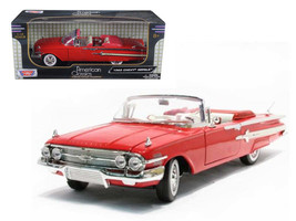 1960 Chevrolet Impala Convertible Red 1/18 Diecast Model Car by Motormax - $52.22