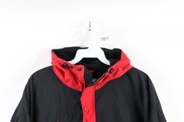 Vintage 90s Columbia Mens Large Spell Out Packable Hooded Anorak Jacket Red - £46.62 GBP