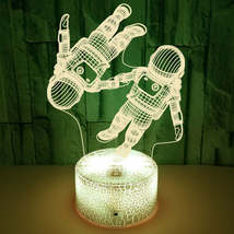 Spaceman Astronaut Colorful 3D Lamp Creative Touch - £1,286.80 GBP+