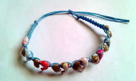 Lovely Handmade Bracelet Natural-Shell-Fish-Shaped – Colorful  - £3.93 GBP