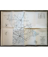 1963 LEE COUNTY, TEXAS - General Highway Map - 18&quot; x 24&quot; Folded - Giddings - $255.34 MXN