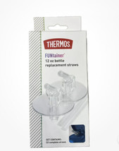 Thermos Replacement Straws for 12 Ounce Funtainer Bottle Clear One Size F401RSCL - £7.00 GBP