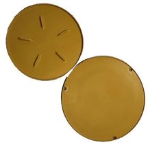 Vtg Rubbermaid Lazy Susan Turntable Lot of 2 Harvest Gold 10.5" 2709 9.2... - $16.30