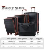 Luggage 4 Piece 20 24 28 Sets And A Bag, 20 24 With Front Pocket,Hard Sh... - $249.99
