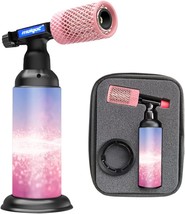 Butane Torch With Anti-Scalding Device,Stainless Steel Protective, Pink ... - £36.35 GBP