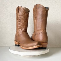 NEW Lane Capitan Mens Cowboy Boots TULSA 10E Brown Leather Spur Ledge Cu... - $123.75