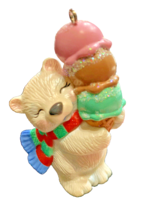 Hallmark &quot;Triple Dippin&quot; Bear Cub Keepsake Ornament In Original Box - $11.76