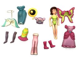 Polly Pocket Doll 2001 Costume Party Lila Doll Incomplete With Extras - $11.95