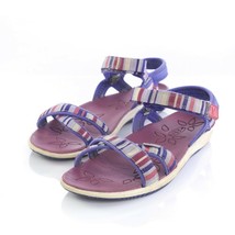 Keen Purple Pink Striped Slingback Sandals Hook Loop Casual Outdoor Wome... - $23.68