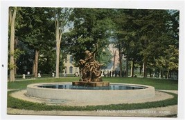 Fountain City Park Gardiner Maine Postcard by James F Snow - £14.24 GBP