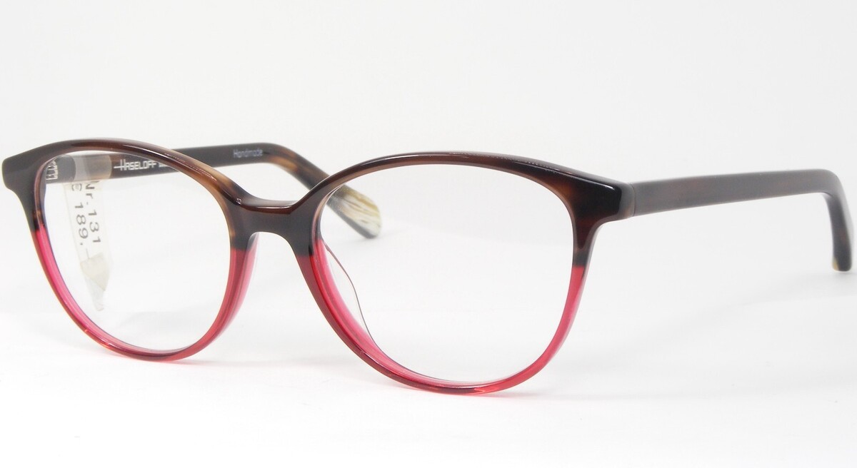 Lunettes Haseloff Time-Less Uma 1159 Tortue / Framboise 46-15-138mm (Rem... - $135.62