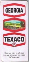 VINTAGE Texaco Roadmap Georgia 1970 - £6.68 GBP