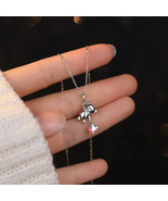 Elegant S925 Silver Star Bear Necklace Timeless Eid Accessory - $69.93 CAD