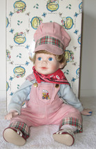 Jimmy Clayworks Train Conductor Porcelain Doll By Heather Goldminc - $31.75