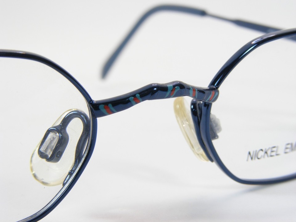 Vintage Opdo 5110-2 Blue / Red UNIQUE EYEGLASSES GLASSES METAL FRAME 40-19-125mm Item image 7