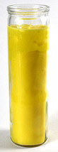 Yellow Indian-Made 7-Day Jar Candle for Spiritual Practices - $856.88 MXN