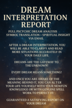 Dream Interpretation Report • Full Psychic Dream Analysis by Email - $544.82 MXN