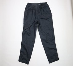 Vintage 90s Asics Mens XL Distressed Spell Out Goretex Waterproof Pants Black - £47.55 GBP