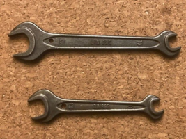 Vintage Pair DIN 895 Wrenches Auto Kit Wrenches 17mm x 10mm, 13mm x 8mm - £7.25 GBP