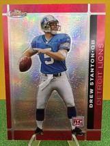 2007 Finest Refractors Detroit Lions Football Card #107 Drew Stanton - $3.99