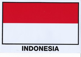 AU341 Flag Indonesia Scooter Sticker Decal Racing Tuning Size 27x18 cm/1... - $3.99