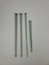 Asst Aluminum Susan Bates Knitting Needles Pair of 10.5, 9, 7 &amp; 4 See Pics Sizes - £10.22 GBP