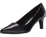 Easy Street Women Pointed Toe Pump Heels Pointe Size US 7M Black Faux Pa... - $32.67