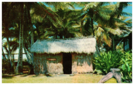 The Little Grass Shack Kona Inn Kailua Hawaii Postcard Posted 1955 - £21.31 GBP