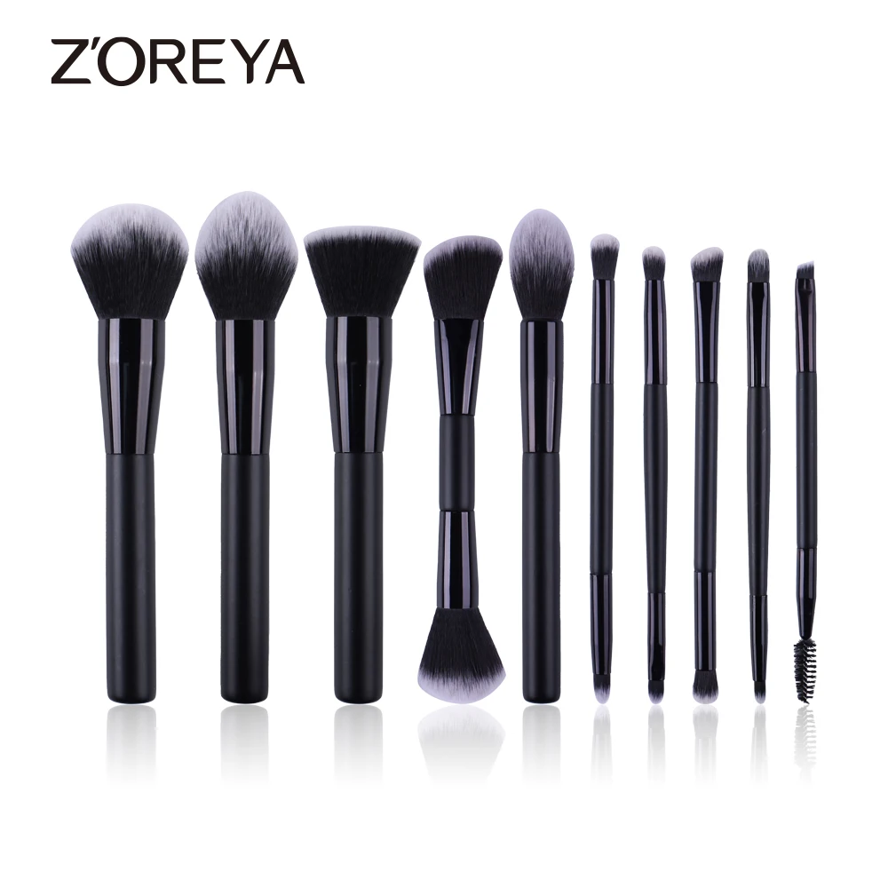 ZOREYA Champagne Makeup Brushes Set For Cosmetic Foundation Powder Blush Eyeshad - $55.35