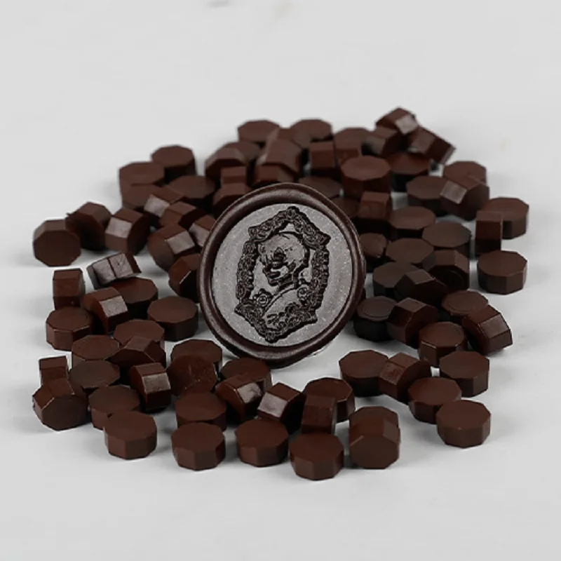 100 pcs Vintage Wax Seal For Stamps Retro print Beads Sealing Macaron go... - $4.60