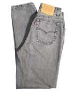 Vintage Womens Levis 501 Denim black Jeans 17501-6158 USA Made SZ 7 24x28 - £77.84 GBP