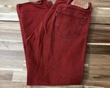 Levis Jeans Mens 38x32 (Actual 36x28) Red 501XX Straight Leg Button Fly - $28.49