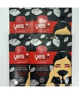 Yes to Tomatoes Clear Skin Detoxifying Charcoal Paper Mask .67 oz Lot of 4 - £9.86 GBP