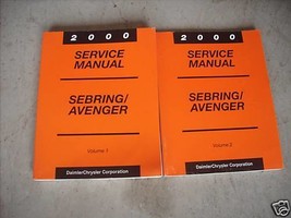 2000 Dodge Avenger &amp; Chrysler Sebring Service Shop Repair Manual Set 2 Volume - £9.55 GBP