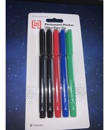 TRU RED Pen Permanent Markers, Fine Tip, Assorted, 5/Pack TR54527 - $180.37 MXN