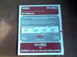 PIONEER Black Scrapbook Refills  item SJ-20RB - $13.89
