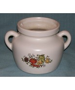 Vintage McCoy SPICE DELIGHT Bean Pot # 341 - No Lid- Vegetable Pattern-GUC - £5.07 GBP