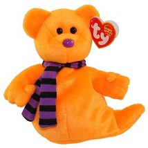 Shivers the Orange Ghost Bear Ty Beanie Baby Halloween MWMT Retired Coll... - $12.95