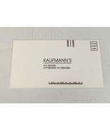 Vintage defunct Kaufmann&#39;s department store bill paying envelope movie p... - €17,15 EUR