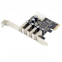 Pci-E To 4 Ports Usb 2.0 Converter Card Pcie Usb2.0 Adapter Card Mcs9990 Chipset - £30.55 GBP