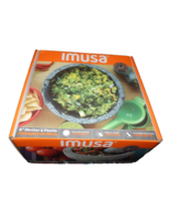 NEW Imusa Solid GRANITE MORTAR &amp; PESTLE 8&quot; Crush Mash Herbs Veggies GRAY - £27.37 GBP