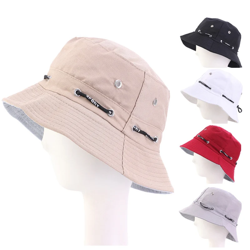 Rawstring bucket hat for men women double side panama hat reversible summer men outdoor thumb200