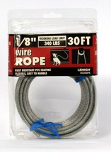1 Count Lehigh C302PK 1/8&quot; 30 Ft Wire Rope Flexible Rust Resistant Up To... - $16.99