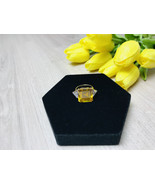 925 STERLING SILVER YELLOW &amp; WHITE CZ RING SIZE 9 - $87.55