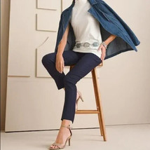 Harve Benard Blue Pants In Navy Blue Cotton Spandex Size 4 - $19.79